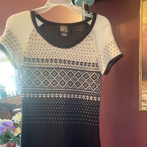 Black and white dress